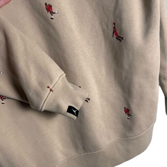 Jordan Essentials Holiday Jumpman Fleece Pullover Hoodie Small Mens - Picture 3 of 6